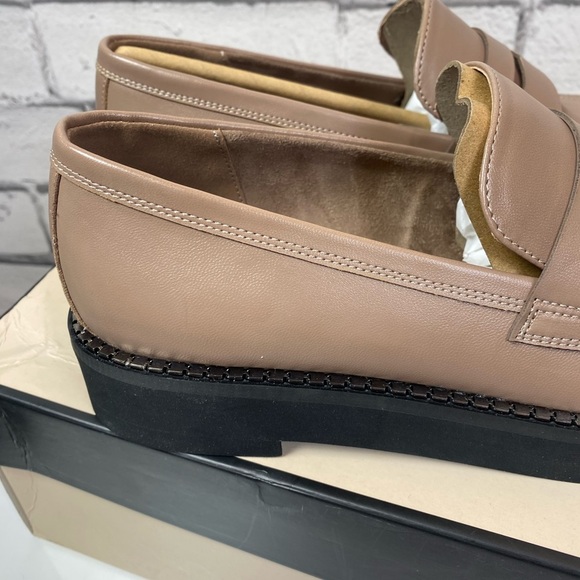 BCBGeneration Women's Sabin Loafer Platform, Size 8 Taupe Tan NEW Boho Chic - Picture 6 of 9